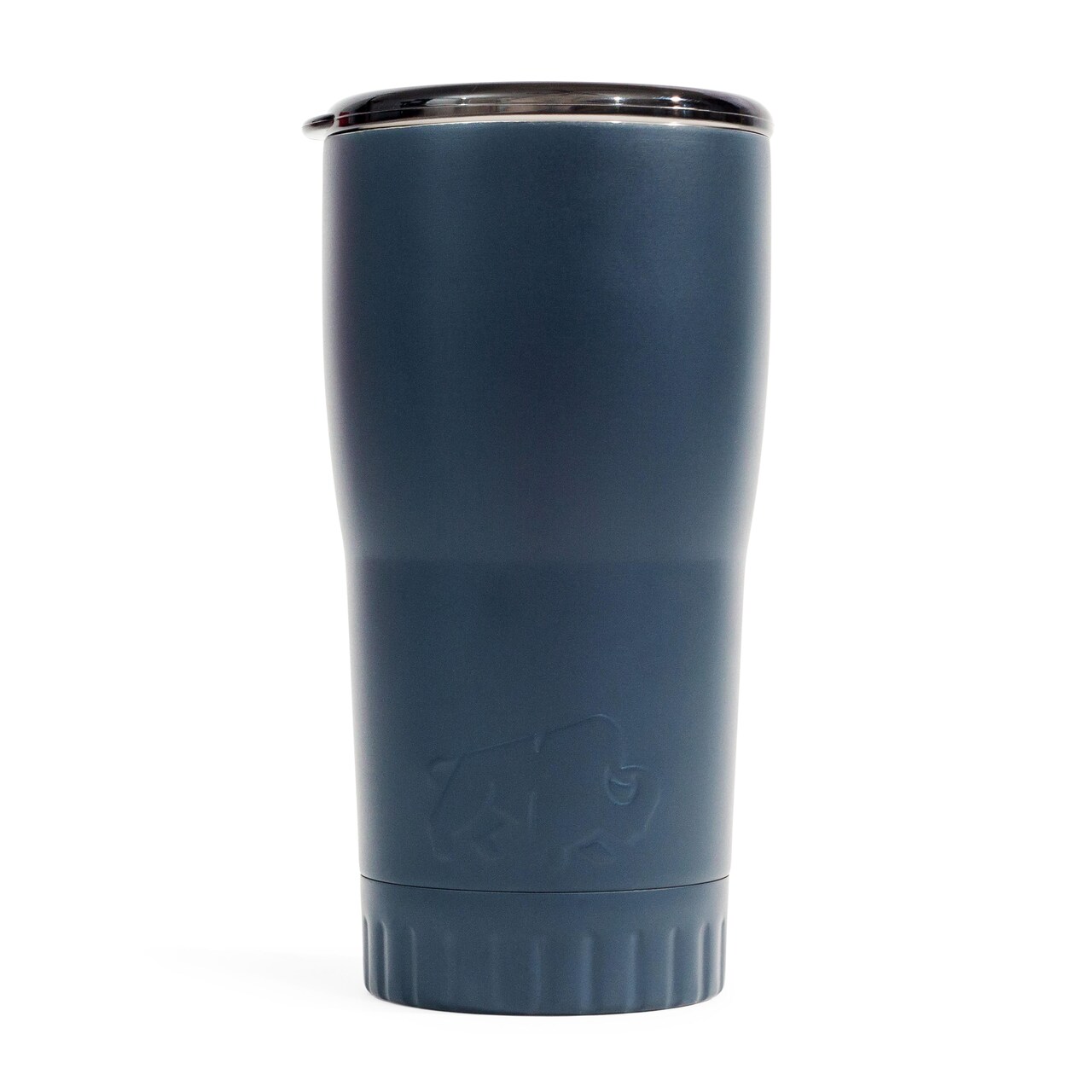 Matte Gray Stainless Steel Tumbler With Open-Sip Lid | Holds 20 Ounces